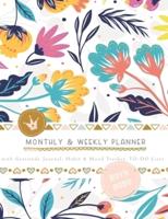 Monthly & Weekly Planner 2019 - 2020 With Gratitude Journal, Habit & Mood Tracker, TO-DO Lists