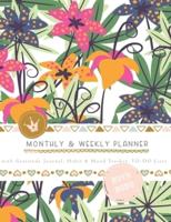 Monthly & Weekly Planner 2019 - 2020 With Gratitude Journal, Habit & Mood Tracker, TO-DO Lists