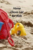 Home Chore List for Kids