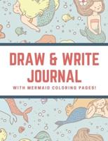 Draw and Write Journal With Mermaid Coloring Pages