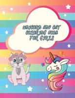 Unicorn and Cat Coloring Book for Girls