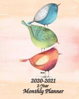 2020-2021 2-Year Monthly Planner Birds
