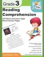 Reading Comprehension Grade 3, 100 Write-and-Learn Sight Word Practice Pages