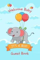 It's A Boy Welcome Baby Guest Book