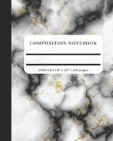 Composition Notebook - Unruled, 8" X 10", 100 Pages