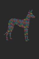 Ibizan Hound Journal - Ibizan Hound Notebook 'Word Cloud' - Gift for Ibizan Hound Lovers