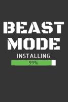 Notebook for Gym Fitness Exercise Trainer Coach Bodybuilder Beast Mode