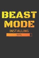 Notebook for Gym Trainer Fitness Exercise Coach Bodybuilder Beast Mode