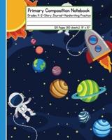 Primary Composition Notebook - Astronaut in Space