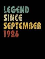 Legend Since September 1926
