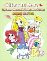 How To Draw ( Unicorns Mermaids Princesses Fairies Animals and Pets )