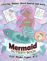 Mermaid Activity Book for Kids Ages 4-8