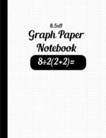 8.5X11 Graph Paper Notebook