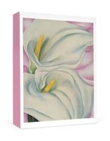Georgia O'Keeffe: Two Calla Lilies on Pink Small Boxed Cards