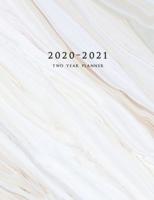 2020-2021 Two Year Planner: Large Monthly Planner with Inspirational Quotes and Marble Cover (Volume 2)