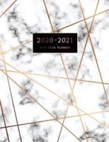 2020-2021 Two Year Planner: Large Monthly Planner with Inspirational Quotes and Marble Cover (Volume 5)