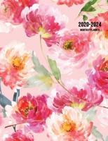 2020-2024 Monthly Planner: Large Five Year Planner with Floral Cover (Volume 1)