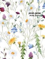 2020-2024 Monthly Planner: Large Five Year Planner with Floral Cover (Volume 6)
