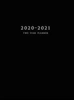 2020-2021 Two Year Planner: Large Monthly Planner with Inspirational Quotes and Black Cover (Hardcover)
