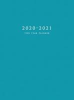 2020-2021 Two Year Planner: Large Monthly Planner with Inspirational Quotes and Blue Cover (Hardcover)