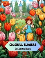 Colorful Flowers Coloring Book