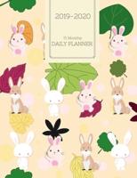 2019 2020 15 Months Rabbit Bunny Daily Planner