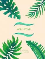2019 2020 15 Months Fern Leaves Daily Planner