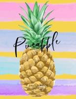 2019 2020 15 Months Pineapple Fruit Daily Planner