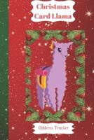 Christmas Card Llama Address Tracker