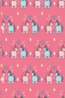 Unicorns With Stars in Pink