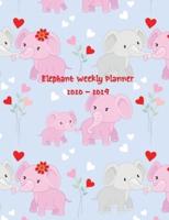 Elephant Weekly Planner 2020-2024