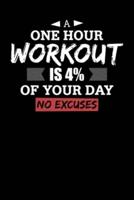 A One Hour Workout Is 4% Of Your Day No Excuses