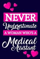 Never Underestimate A Women Who's A Medical Assistant