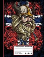 Viking Warrior Flag of Norway Composition Notebook
