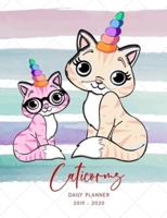 2019 2020 15 Months Kitten Caticorns Unicorn Daily Planner