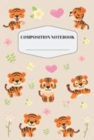 Baby Tiger Composition Notebook