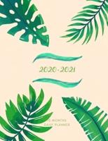 2020 2021 15 Months Fern Leaves Daily Planner