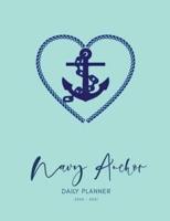 2020 2021 15 Months Navy Anchor Daily Planner