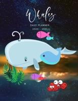 2020 2021 15 Months Whales Daily Planner