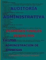 Auditoría Administrativa-Exámenes Finales Resueltos