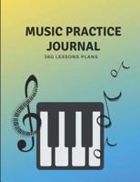 Music Practice Journal - Assignment Book & Log Notebook for Music Teachers