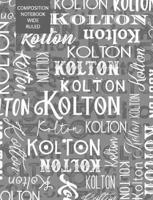 Kolton Composition Notebook Wide Ruled