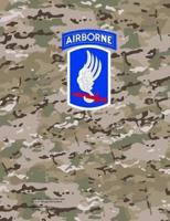 173rd Airborne Brigade Combat Team 8.5" X 11" 200 Page Lined Notebook