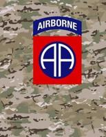 82nd Airborne Division 8.5 X 11 200 Page Lined Notebook