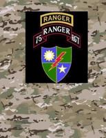 75th Ranger Regiment 8.5 X 11 200 Page Lined Notebook