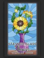 Stained Glass Flower Coloring Books