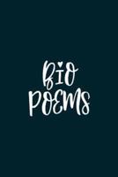 Poetic Form (Bio Poems) Notebook