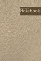 Cream Leather Notebook