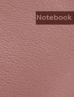 Pink Leather Pattern Notebook