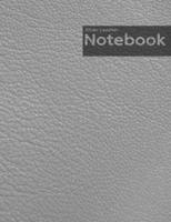 Silver Leather Notebook